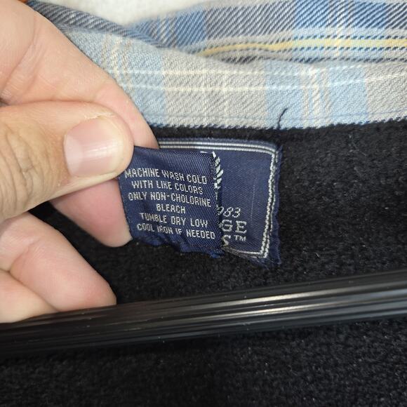 Vtg Cambridge Classics Mens Shirt Shacket Blue XL Flannel Winter Cold Gorpcore - Picture 8 of 13
